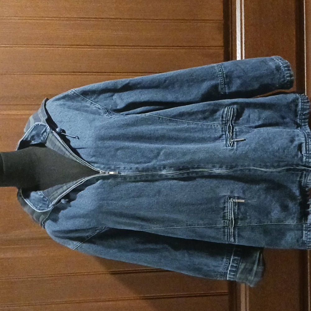 NorthStyle Blue Denim Hooded Jean Jacket